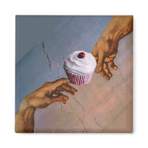 creation-hands, cupcake magnets