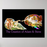 Creation of Adam and Steve Posters