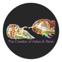 Creation of Adam and Steve stickers