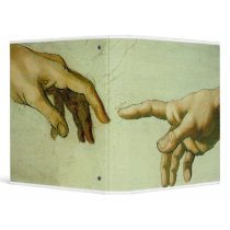 Creation of Adam (detail-hands) Vinyl Binders
