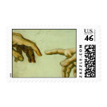 Creation of Adam (detail-hands) Stamp