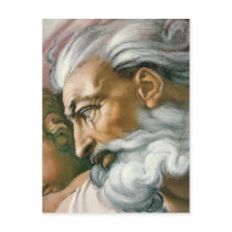 Creation of Adam in detail Post Cards