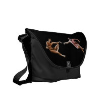 Creation of Adam Michelangelo Fractal Painting Commuter Bags
