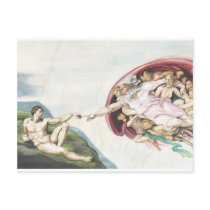 Creation of Adam postcards