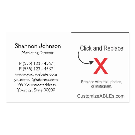 Creative and Artistic Professional Business Card (back side)