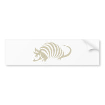 Creative Armadillo Illustration Bumper Stickers
