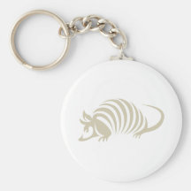 Creative Armadillo Illustration Keychain