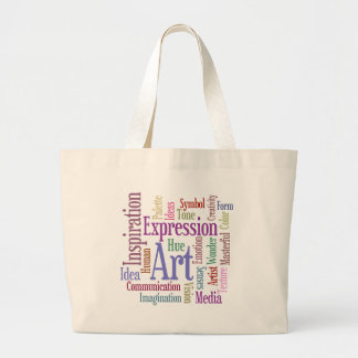 Creative Artist's Inspiration Word Art Jumbo Tote Bag