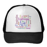 Creative Artist's Inspiration Word Art Trucker Hat