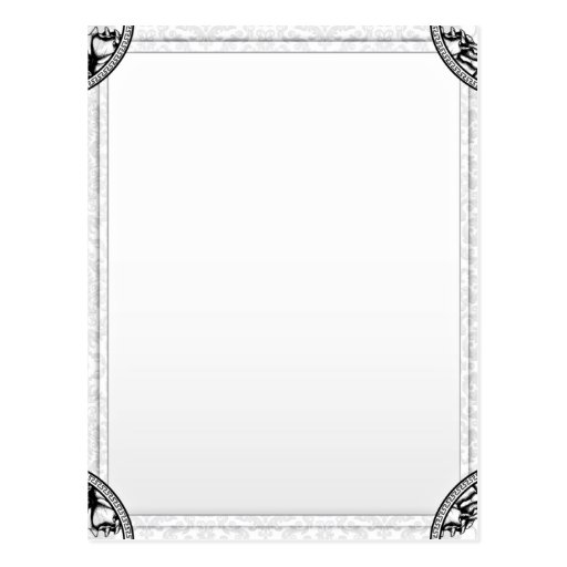 Creative Black and white floral wedding gift Postcards