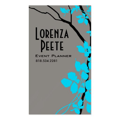 Creative Branches (Event Planner) Business Card Templates (front side)