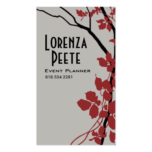 Creative Branches (Event Planner) Business Card (front side)
