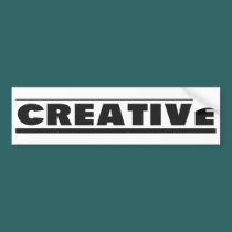 CREATIVE - Bumper Sticker bumper stickers