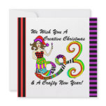Creative Christmas Mermaid - Holiday Craft Event Custom Invites