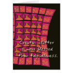 creative clutter greeting card