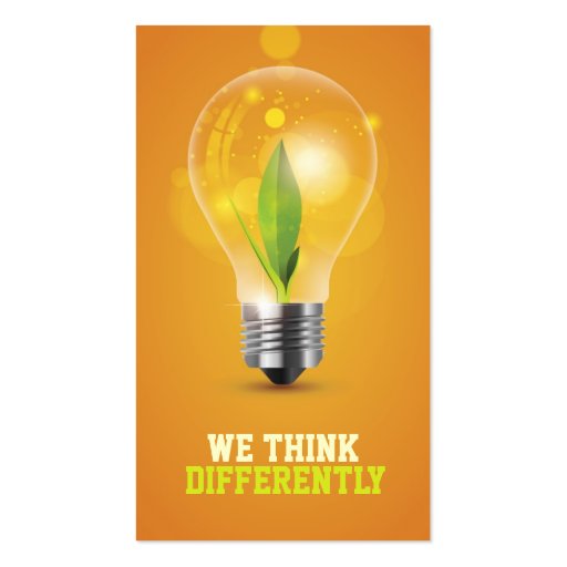 creative energic bulb business card