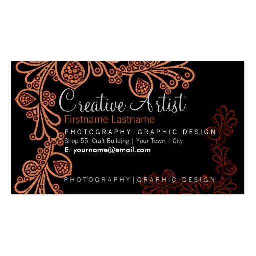 Creative Floral Artist Business Card