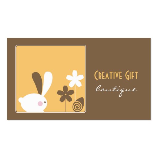 Creative Gift Boutique Business Card (front side)