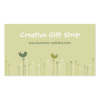 Creative Gift Shop Business Card profilecard