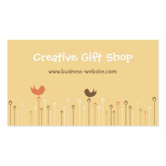Creative Gift Shop Business Card profilecard