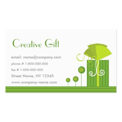 Creative Gift Shop Business Card Template by Card4you