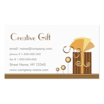 Creative Gift Shop Business Card Template business cards