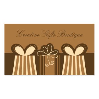 Creative Gifts Shop Business Card profilecard