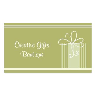 Creative Gifts Shop Business Card profilecard