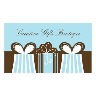 Creative Gifts Shop Business Card profilecard