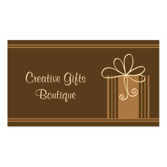 Creative Gifts Shop Business Card profilecard