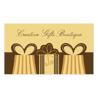 Creative Gifts Shop Business Card profilecard