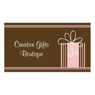 Creative Gifts Shop Business Card profilecard