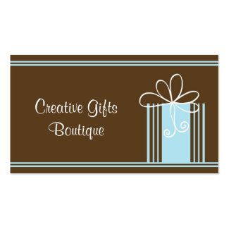 Creative Gifts Shop Business Card profilecard