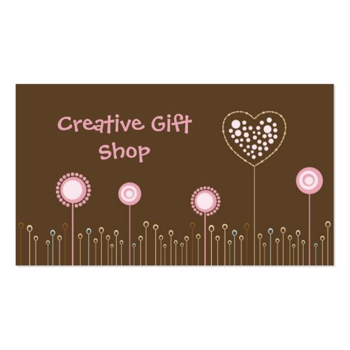 Creative Gifts Shop Business Card