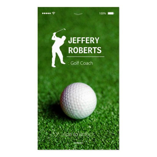 Creative Golfer Golf Coach Business Cards