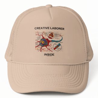 Creative Laborer Inside (Neuron / Synapse) zazzle_hat