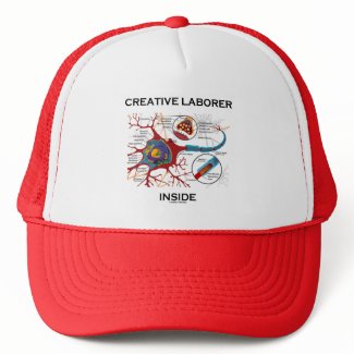 Creative Laborer Inside (Neuron / Synapse) zazzle_hat
