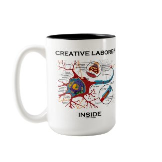 Creative Laborer Inside (Neuron / Synapse) zazzle_mug