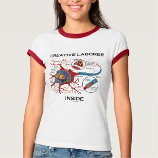Creative Laborer Inside (Neuron / Synapse) zazzle_shirt