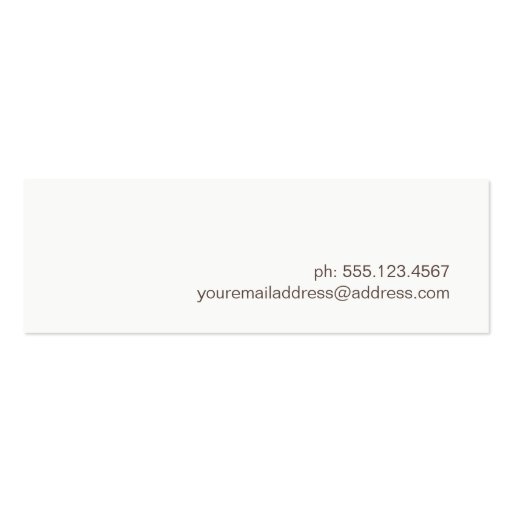 Creative Minimalist Aged Texture Look Business Card Template (back side)