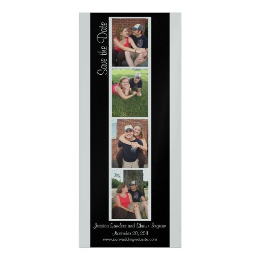 Creative Photo Booth Save the Date Personalized Invites