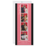 Creative Photo Booth Save the Date (Pink &amp; Black) Personalized Invitations