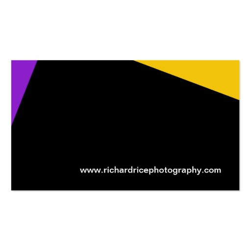 Creative Photographer Business Cards (back side)