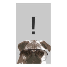 Creative Pug in Sunglasses Business Card