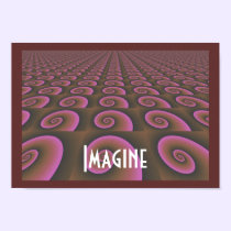 Creative Thinking Patterned Design - Imagine posters