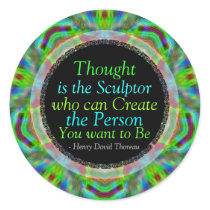 Creative Thoughts Quote Custom Art Sticker