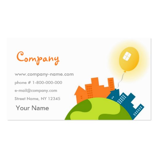 Creative World Business Cards (front side)