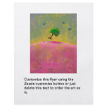 Creativity inspiration fun art flying tree birds flyer design