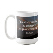 "Creativity requires..." Inspirational Quote mug mugs
