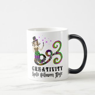 Creativity Spells Halloween Magic Magical Mermaid Coffee Mug